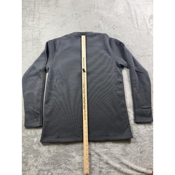 Nike Shirt Mens Medium Gray Long Sleeve Waffle Knit Swoosh Crewneck FJ9547-060 - Picture 9 of 14